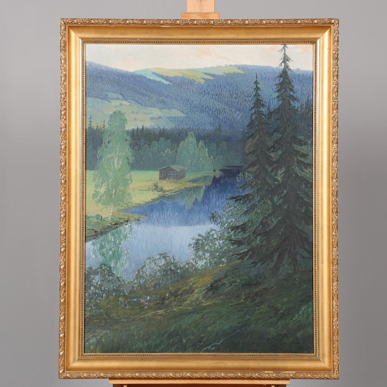 OLOF WALFRID NILSSON. OIL ON CANVAS, signed and dated 1912.