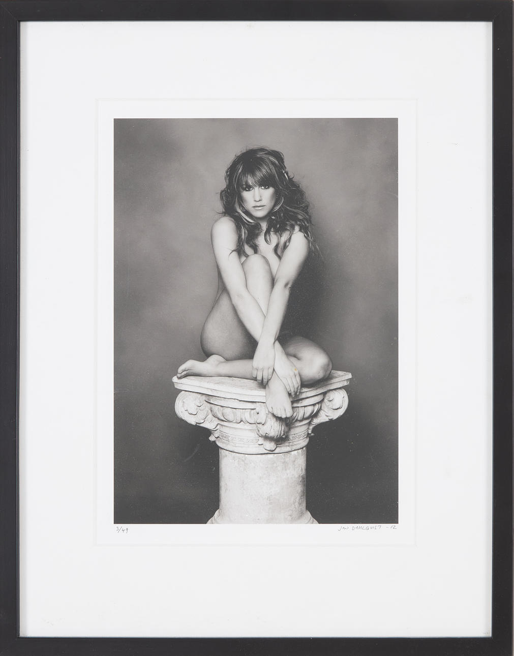 JAN DAHLQVIST. Terese on a Pedestal, pigment print, numbered 3/49 signed.
