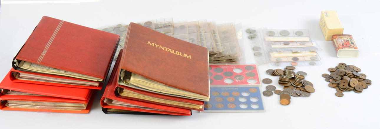 STORT PARTI MYNT, mestadels svenska kopparmynt.