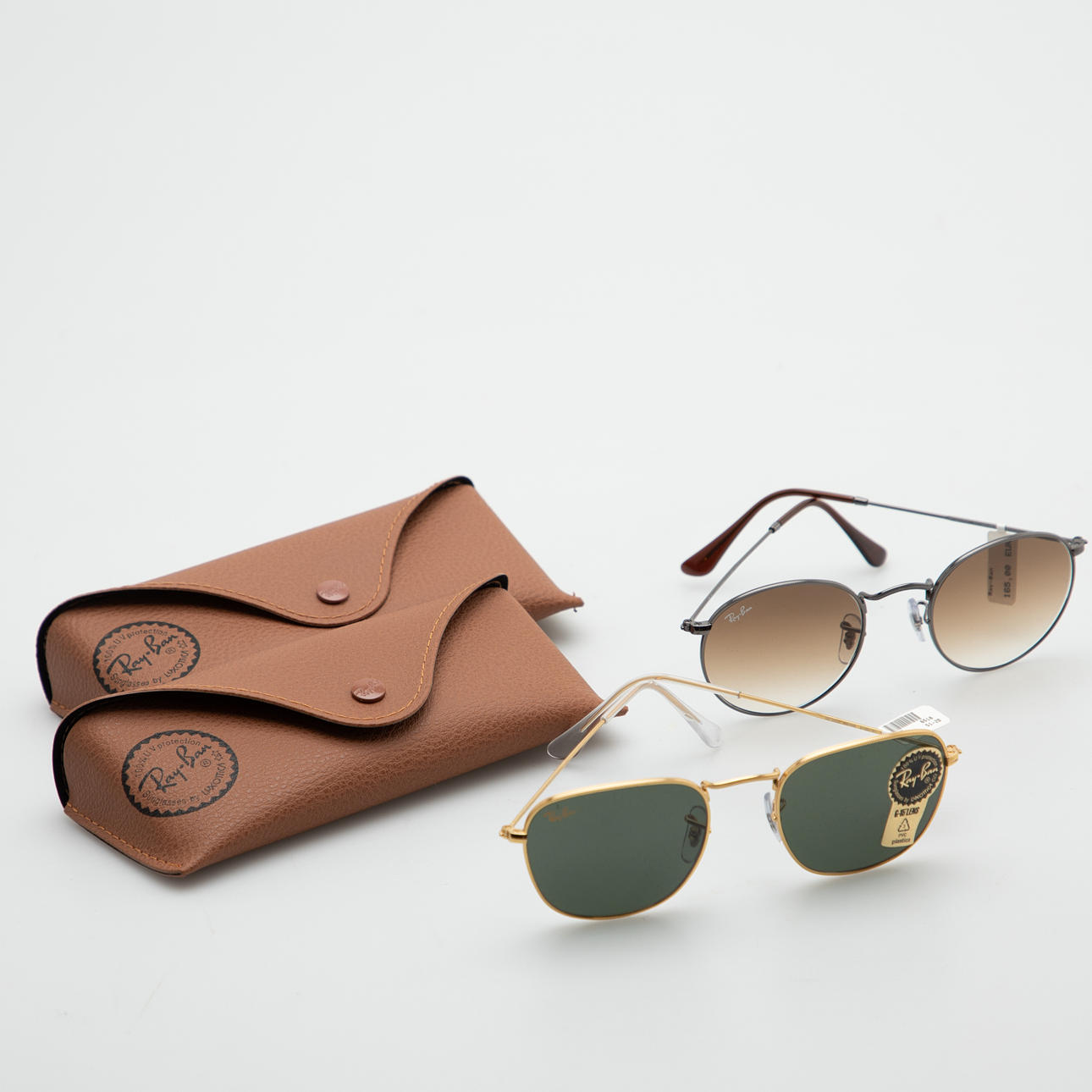 RAY-BAN. To par solbriller, unisex (2).