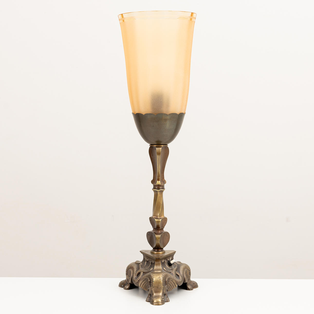 A 20th century Art Deco style composite table lamp.