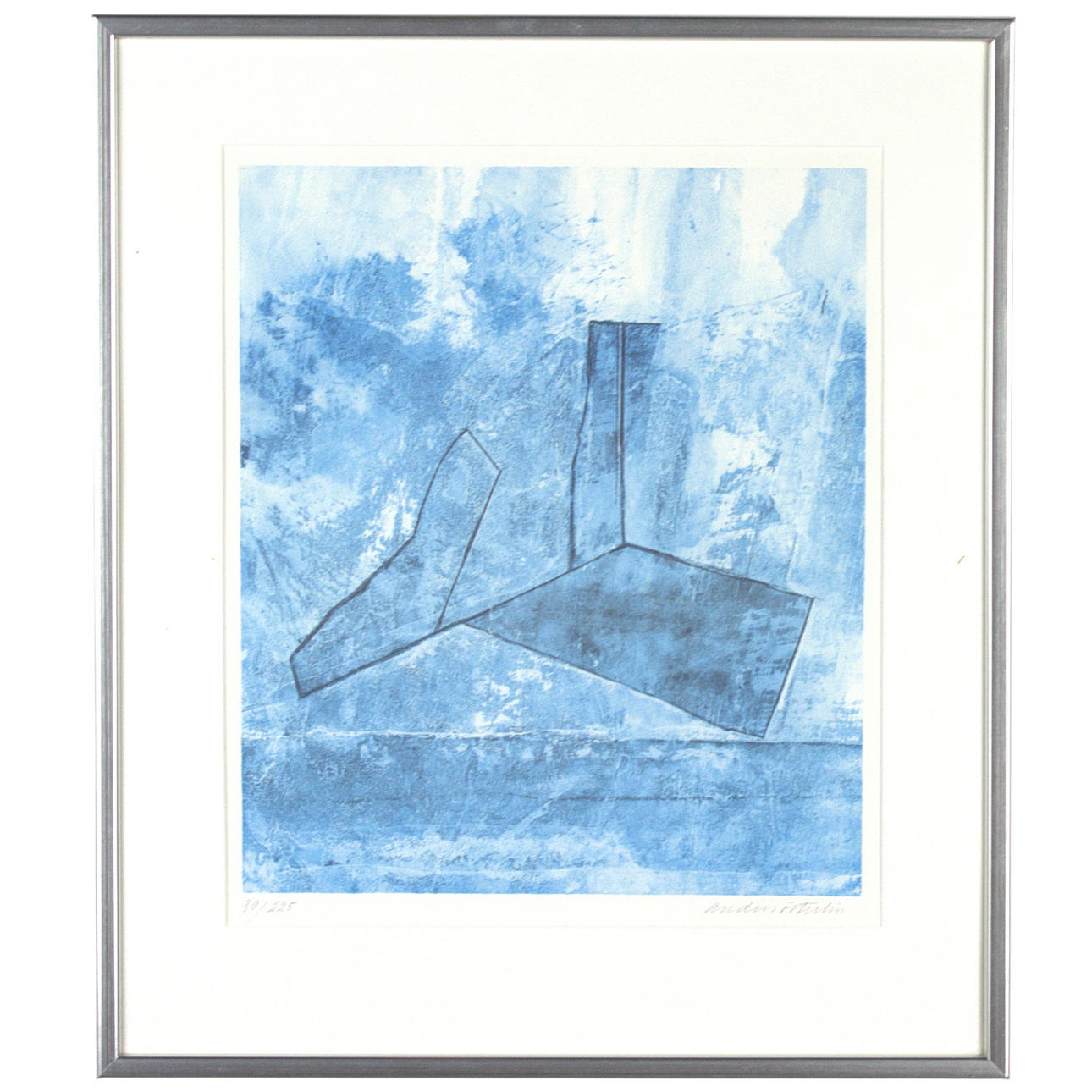 ANDERS ÖSTERLIN. Lithograph 39/225, composition, signed.