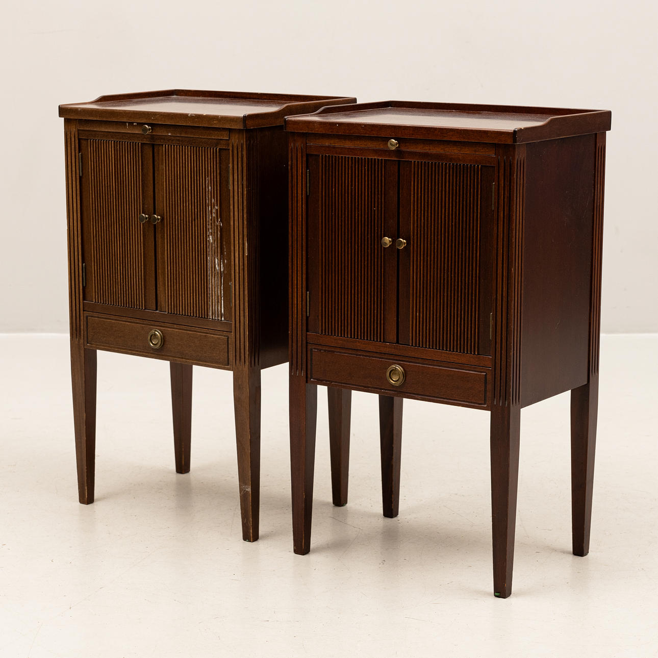 SENGESKABE, et par, gustaviansk stil, 1900-tal.