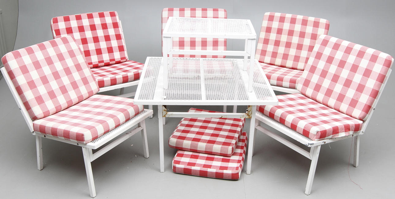 TRÄDGÅRDSMÖBEL, 7 delar 1900-talets slut.