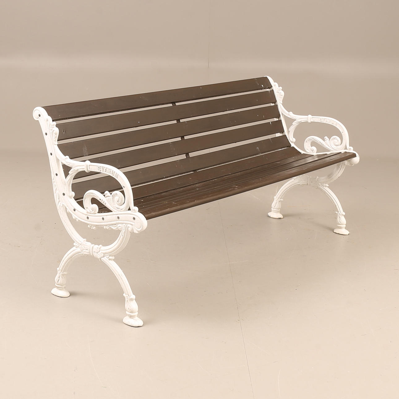 GARTENSOFA, Holz und Metall, Byarums bruk.