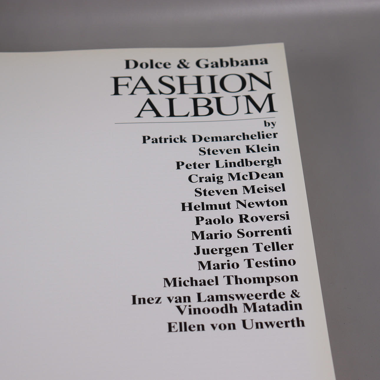 Dolce & Gabbana FASHION ALBUM / 写真集 Dolce & Gabbana, “Fashion Album”, Mariuccia Casadio, Skira, 2006