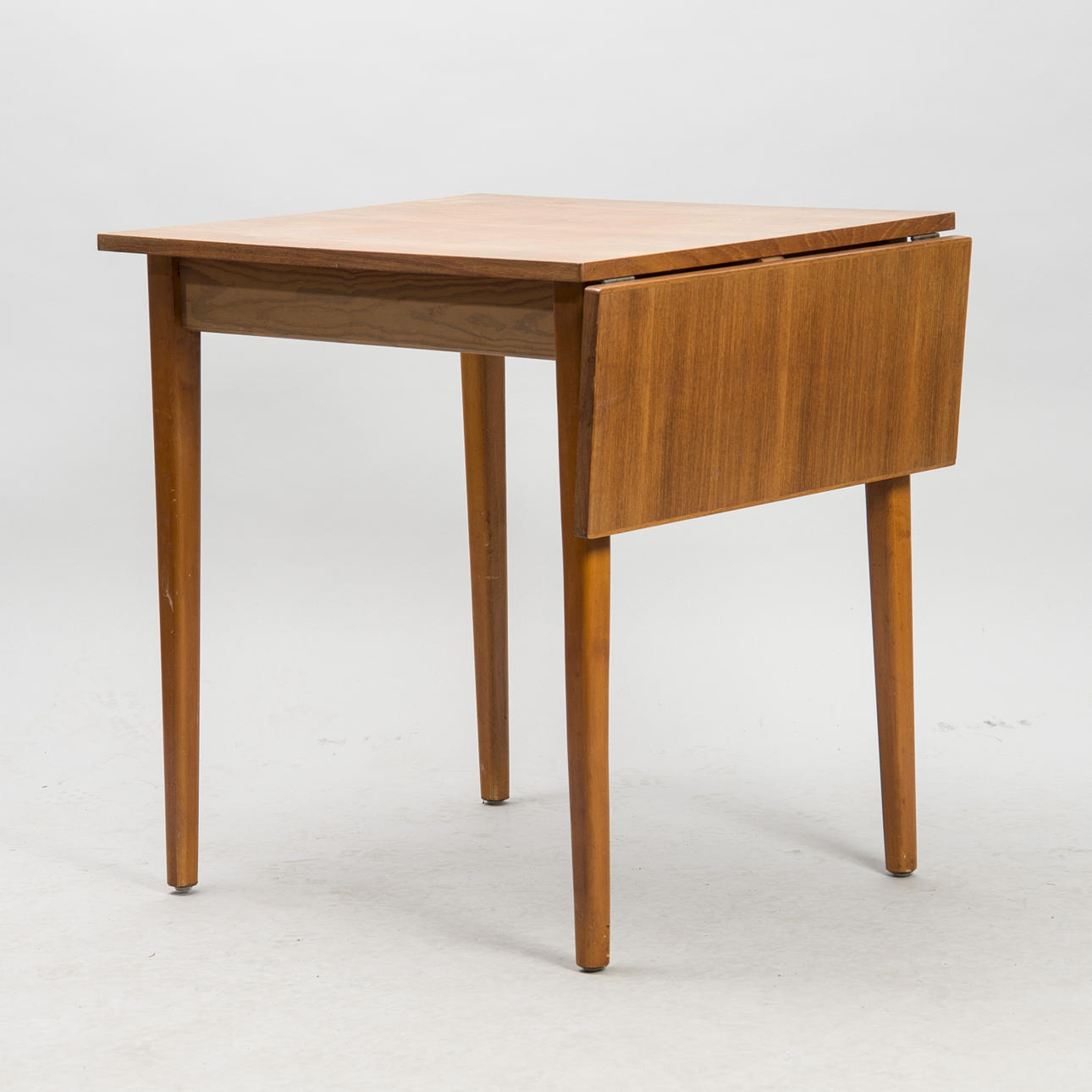 BORD MED KLAFF, teak/bok, 1900-talets mitt.