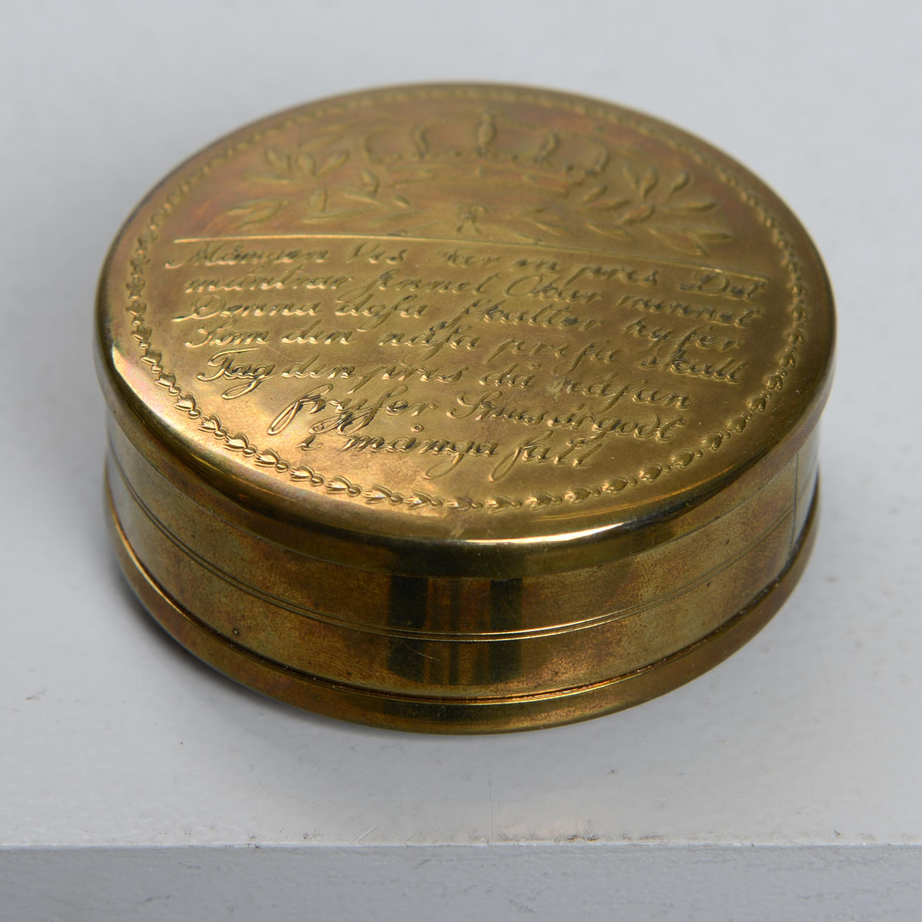 SKULTUNA, snus box, brass, no 50.