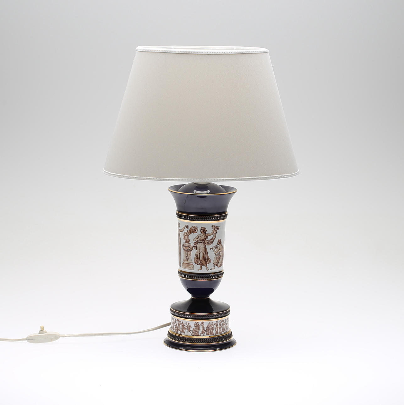 BORDLAMPA, porslin, Italien.