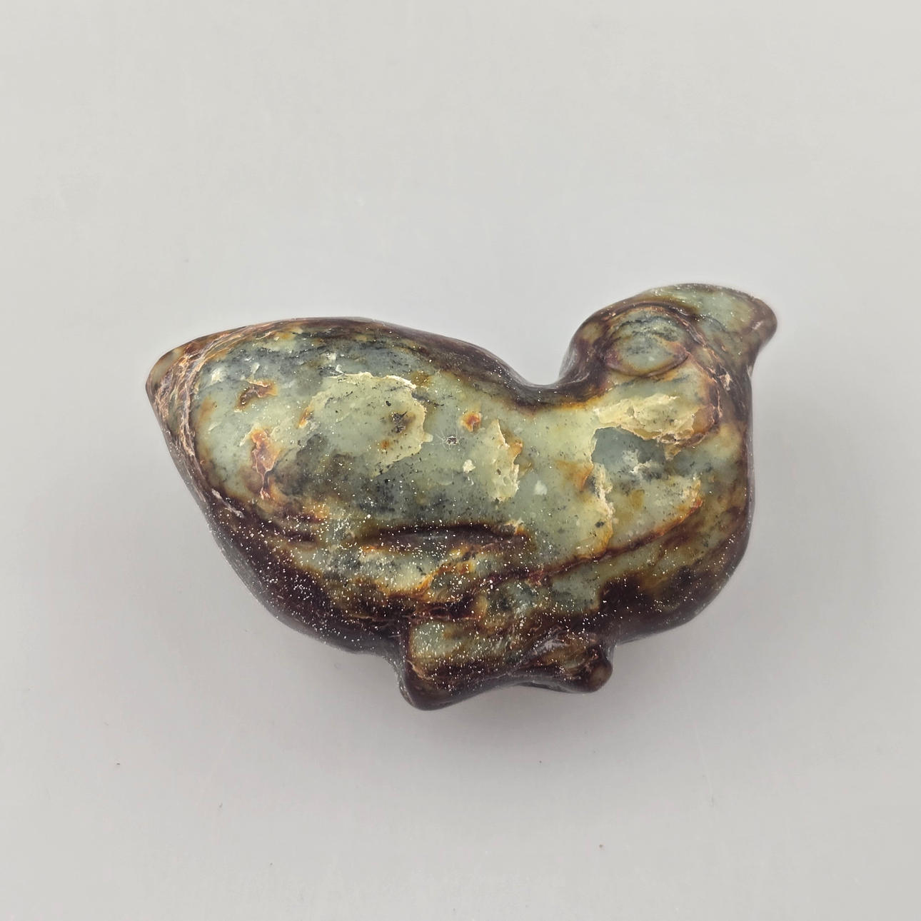 Jade/stone carving “partridge” - China.