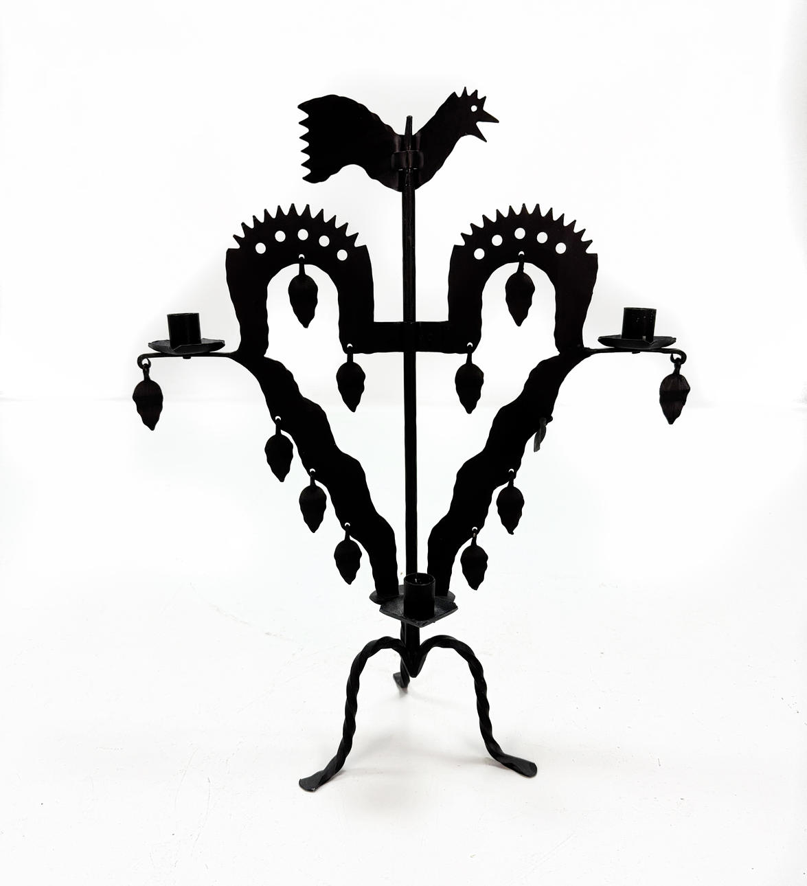 Rooster stake, forging, Käck & Hedbys, Leksand.