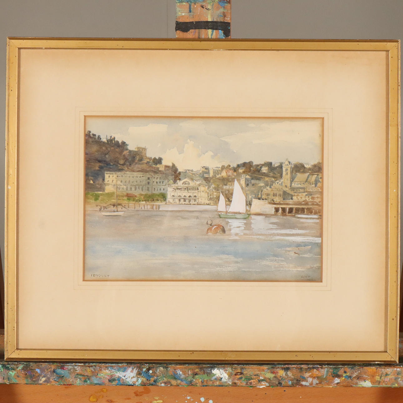 OIDENTIFIERAD KONSTNÄR. WATERCOLOR, signed.