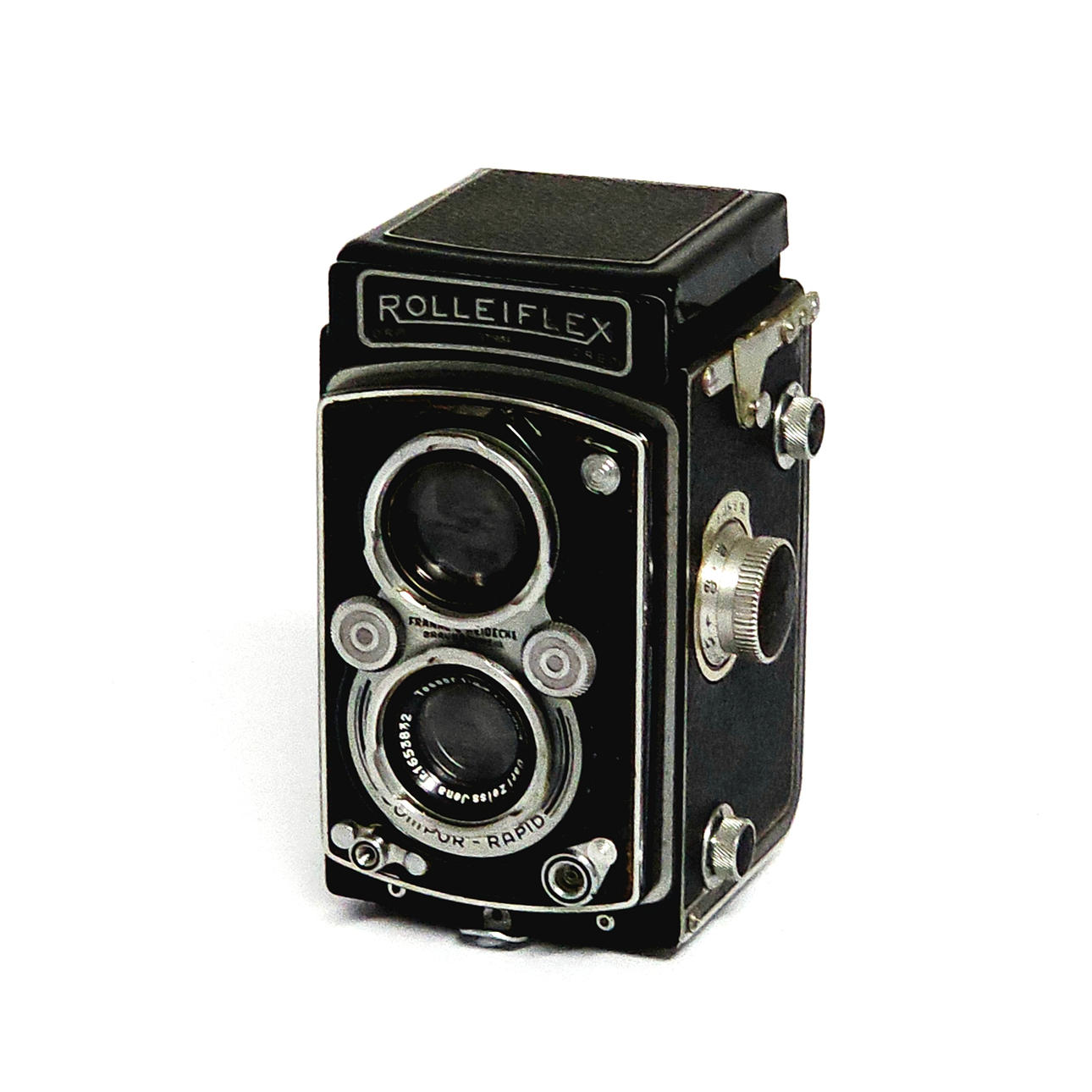Rolleiflex. Old film camera.