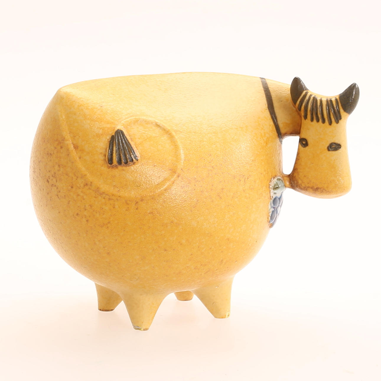 LISA LARSON. Figurin, stengods, "Ko", Gustavsberg.