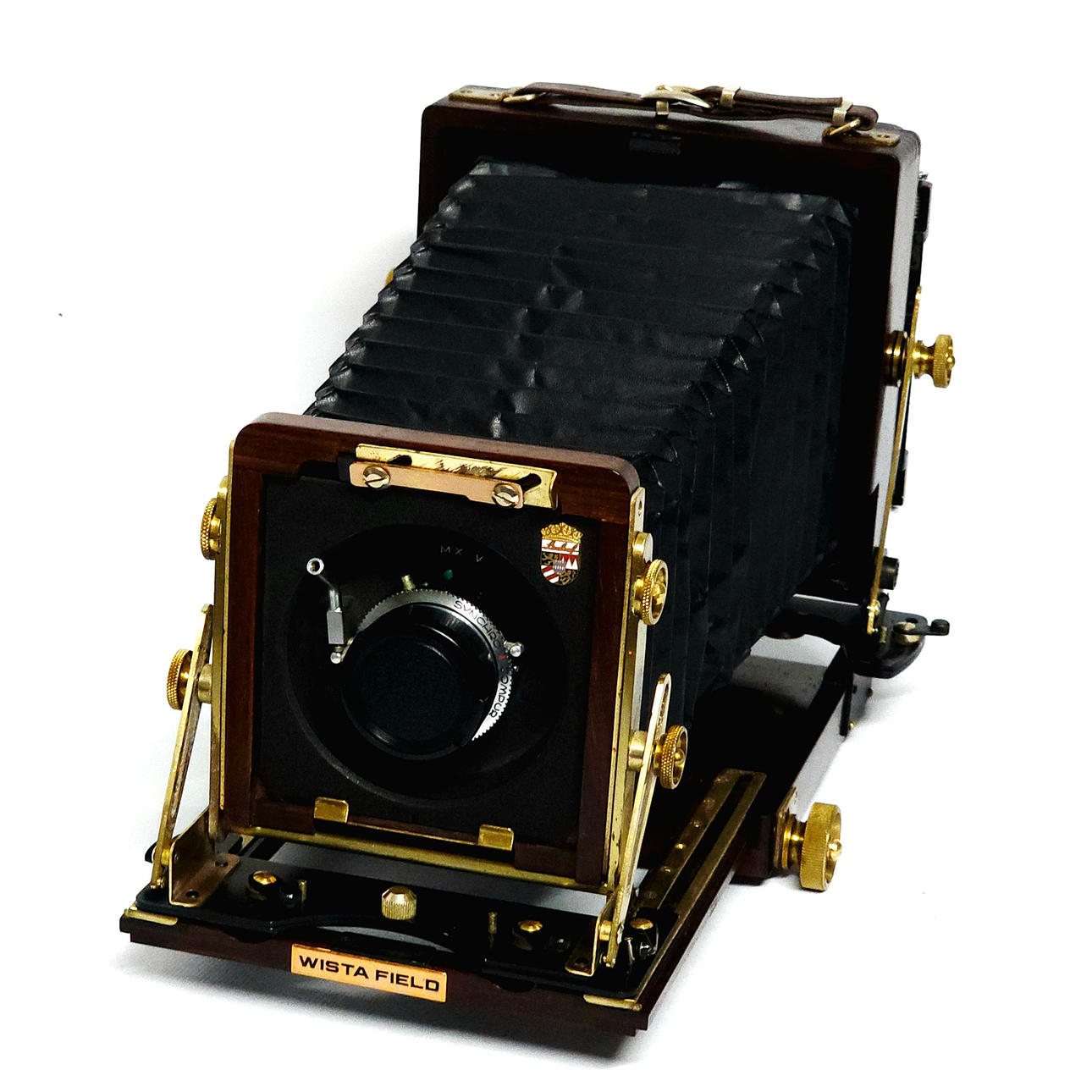 Wista Field 45DX large format camera with accessories.