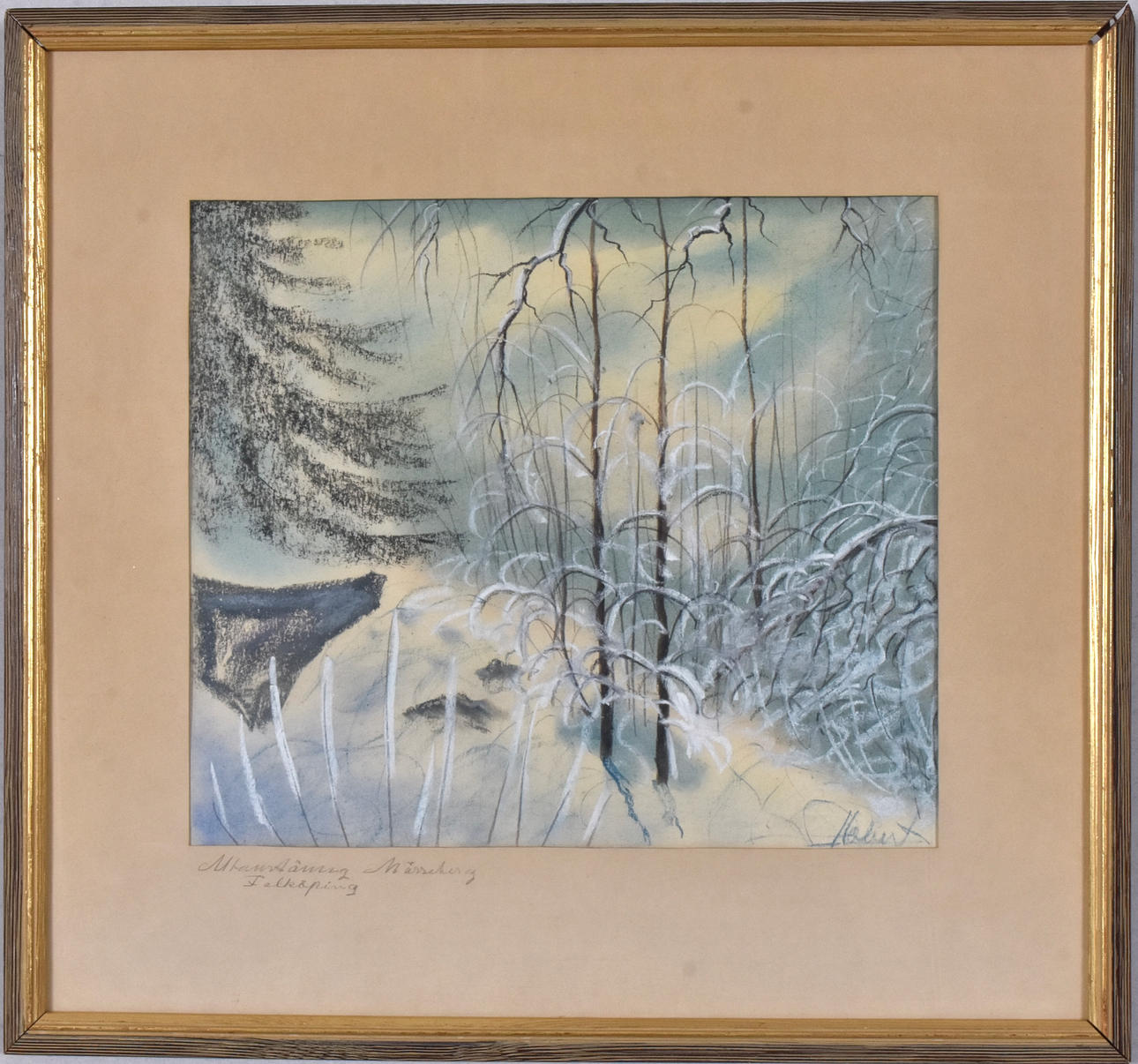 OIDENTIFIERAD KONSTNÄR. Pastel.