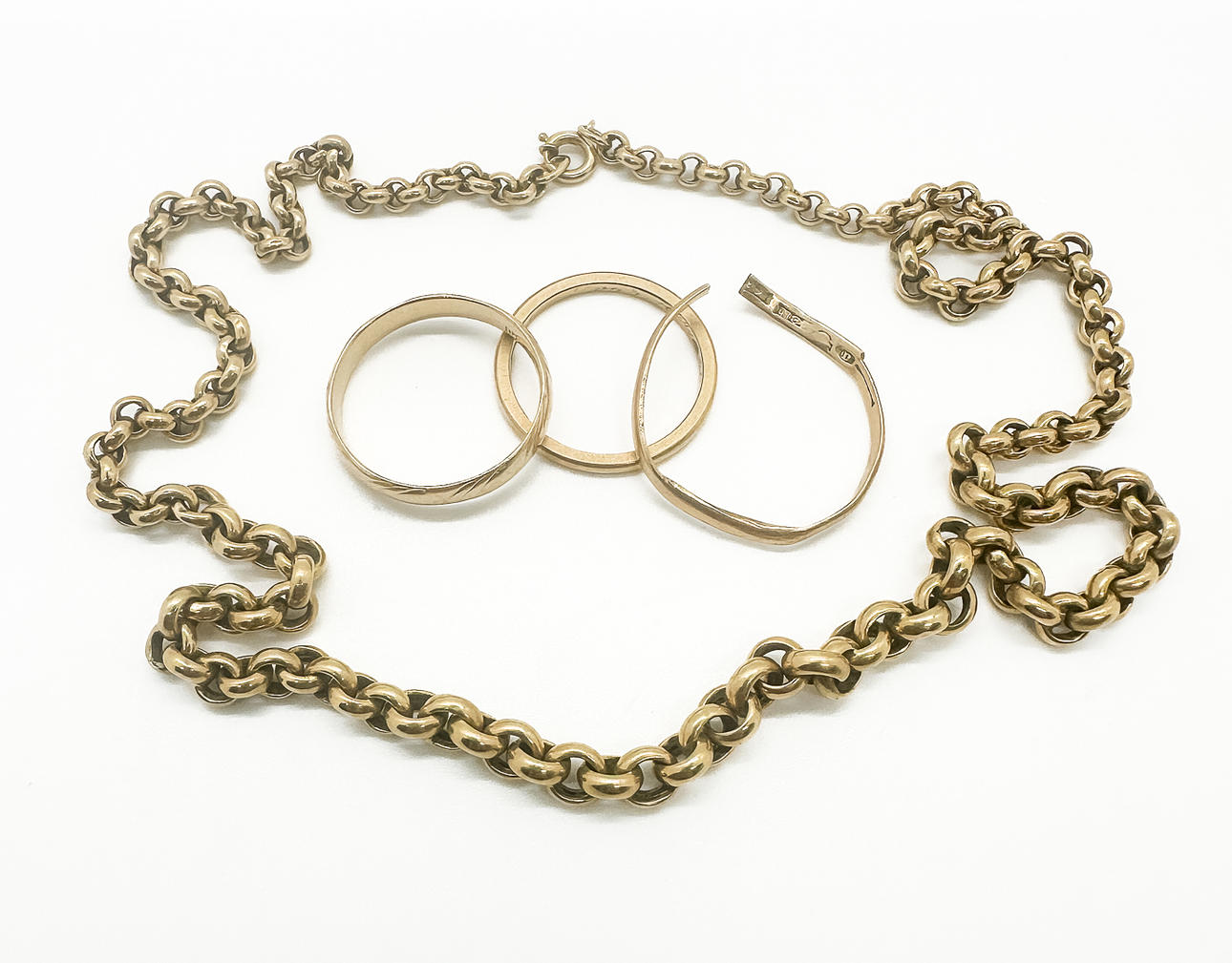 GULDSMYKKER, 4 stk., 18k/20k guld.