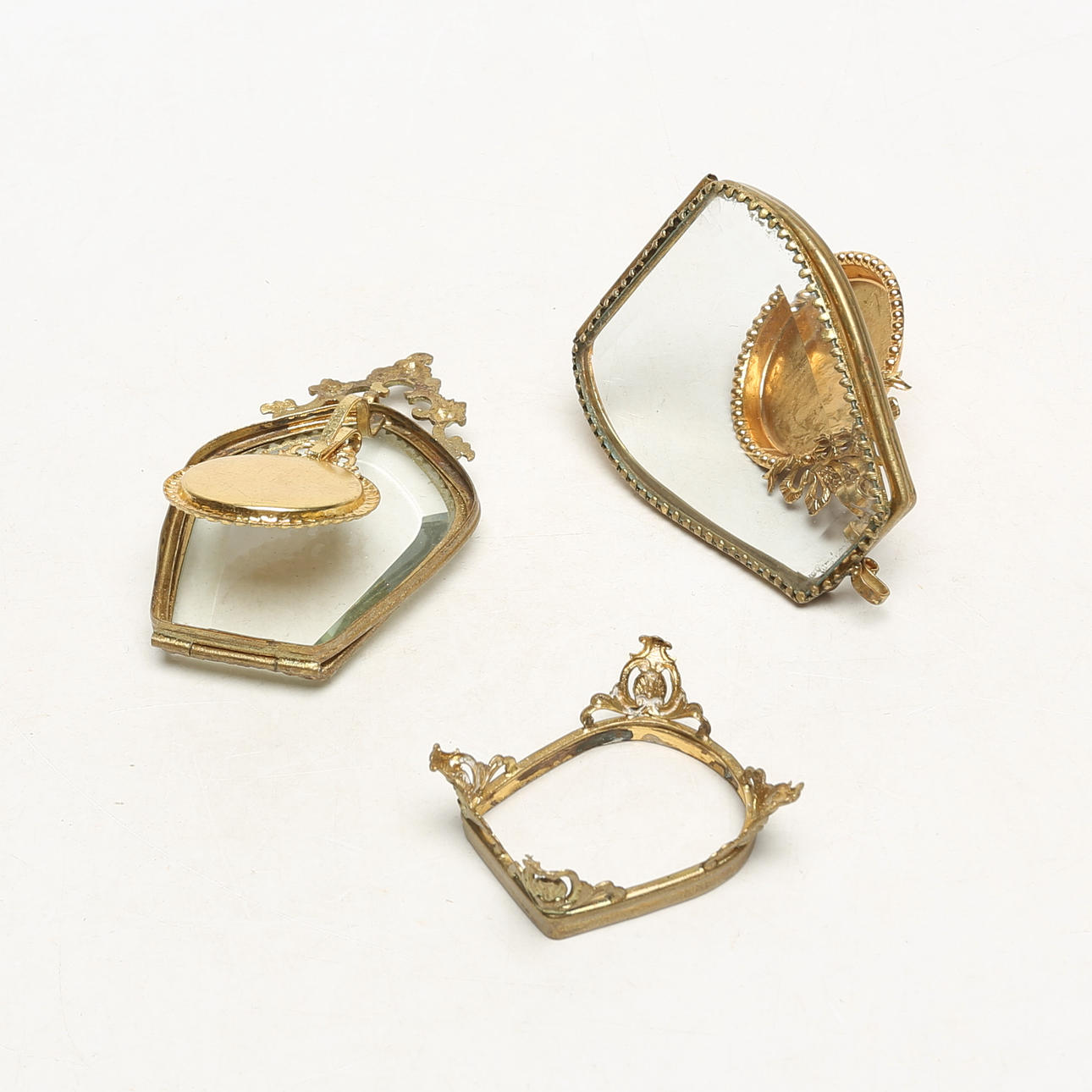 URSTAND, 2 stk. metal/glas..