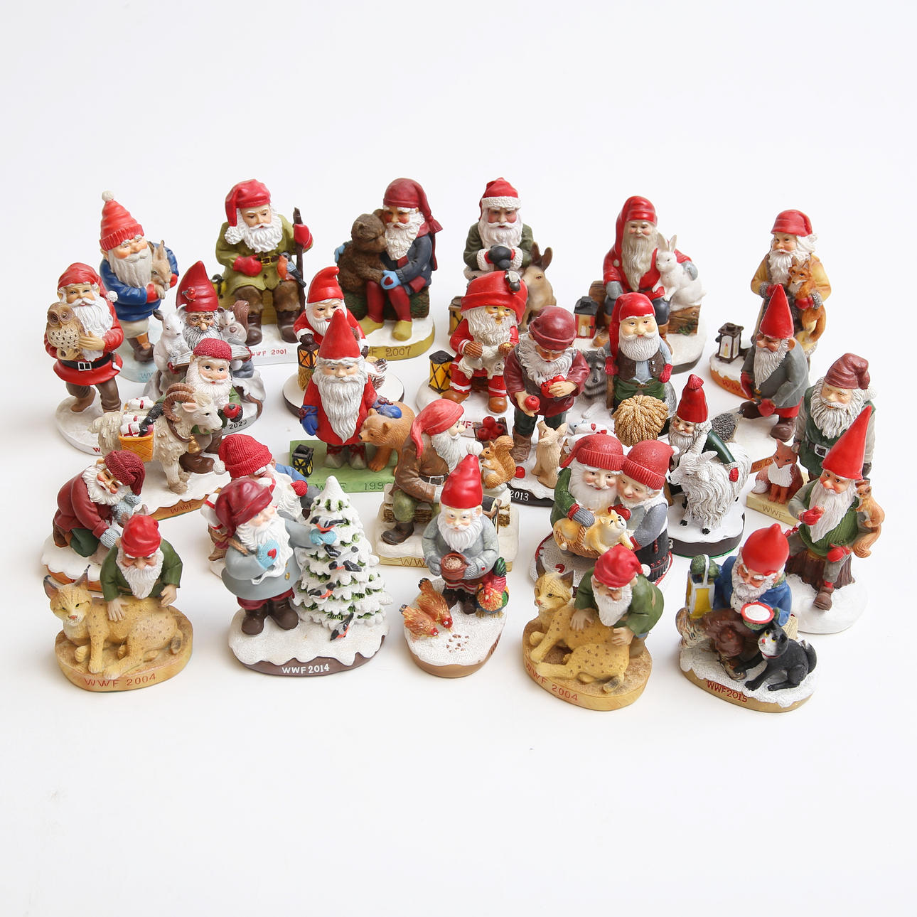 ÅRSTOMTAR 27 stycken, WWF.