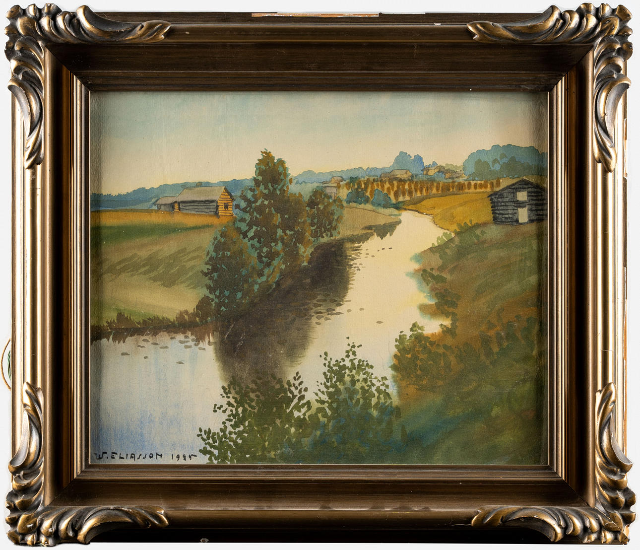 Akvarell på papper, oidentifierad konstnär, 1925.