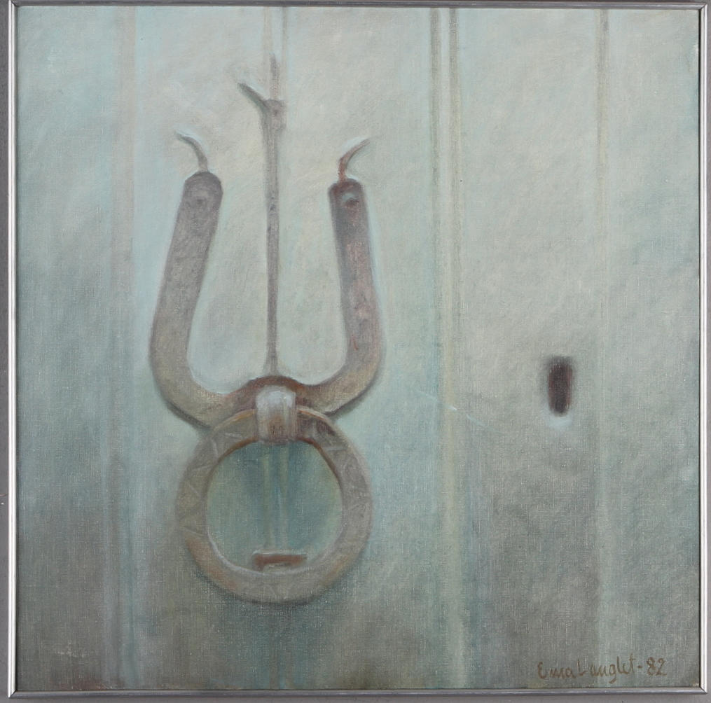 ERNA LANGLET. "Taurus", olja på duk, signerad samt daterad 82.