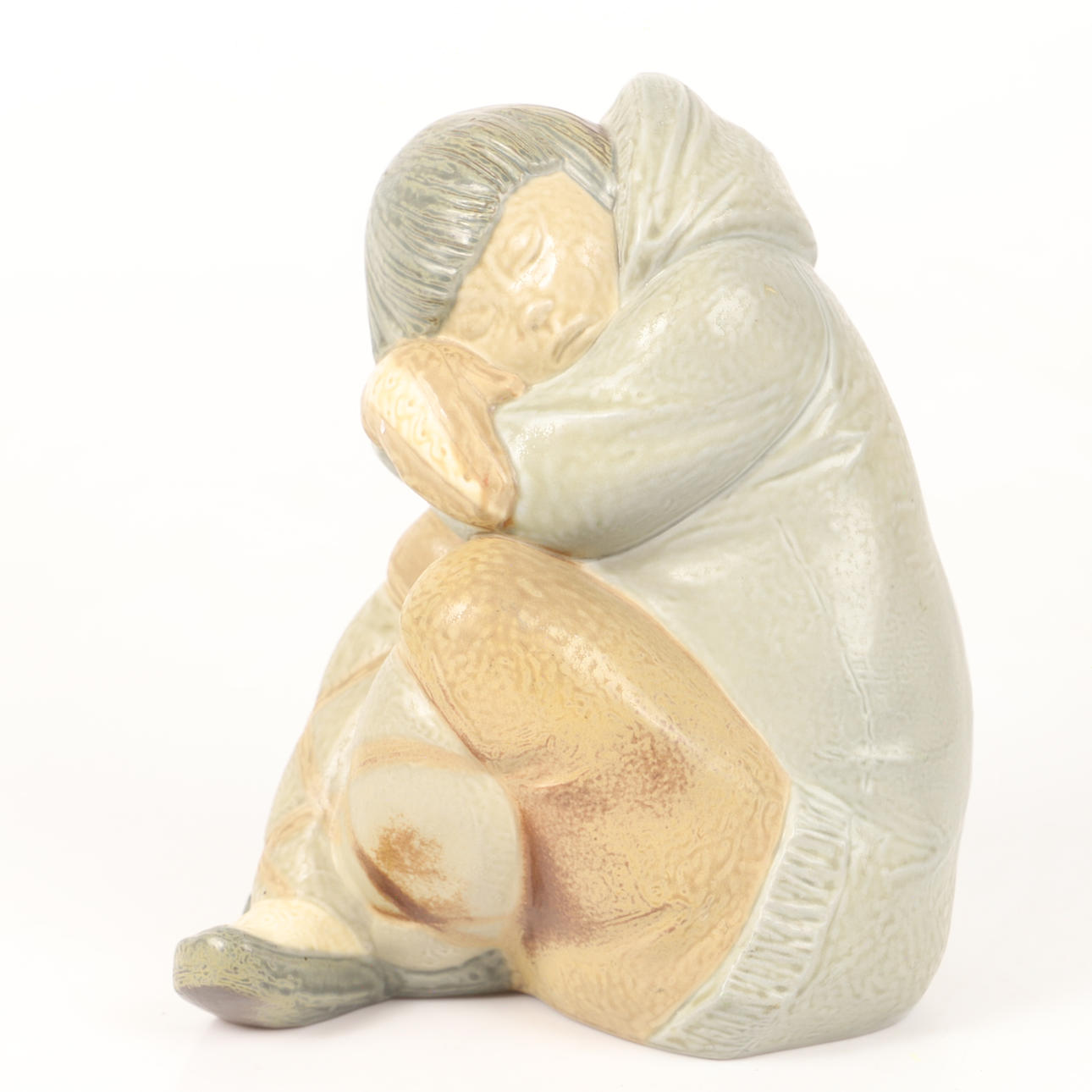 FIGURIN, eskimå, porslin, Lladro, Spanien.