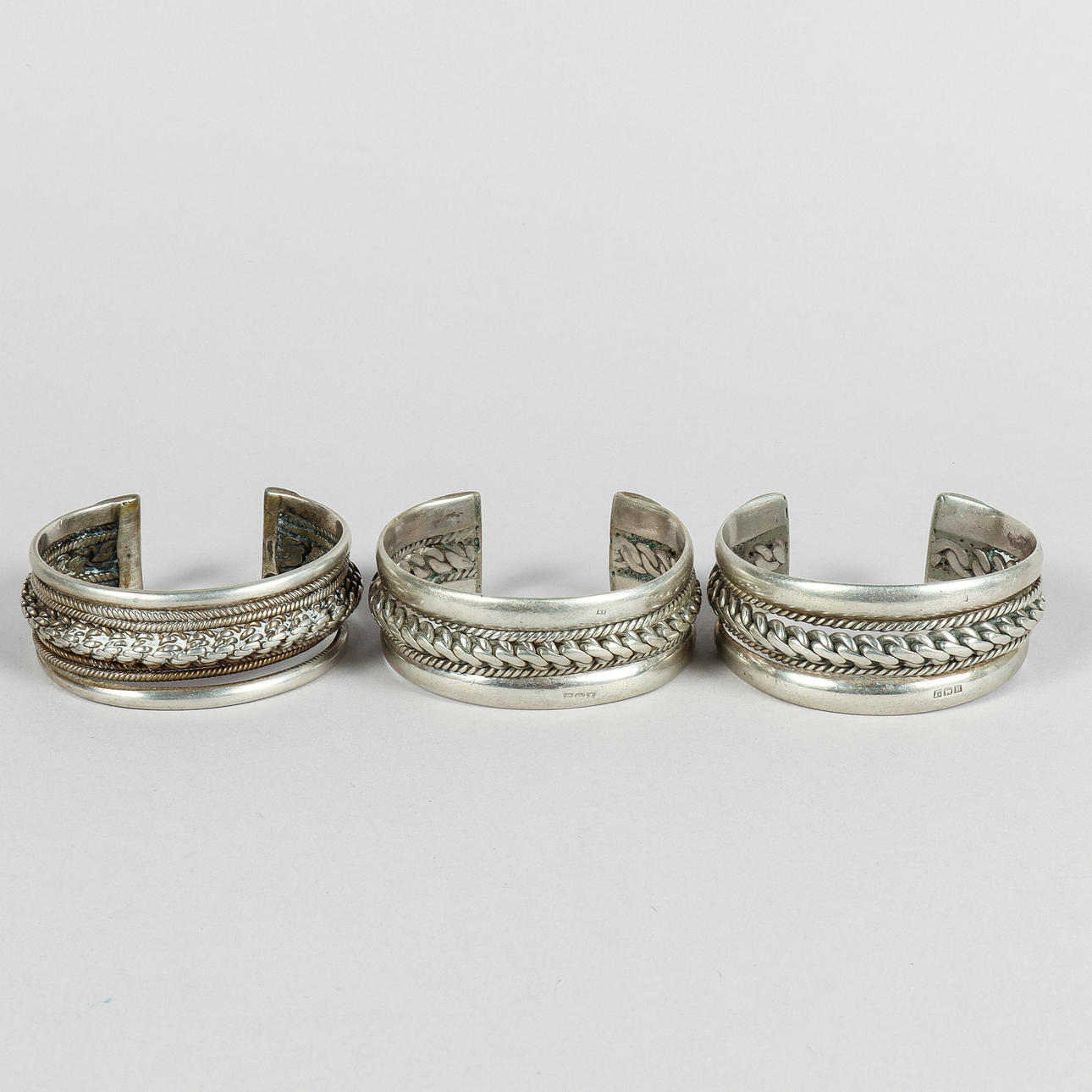 Armbinden 3 Stück, Silber, Ägypten.