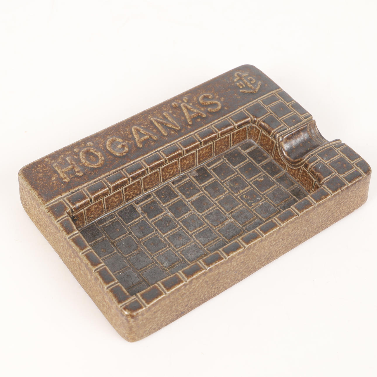 SAUCER, salt glazed ceramic, Höganäs.