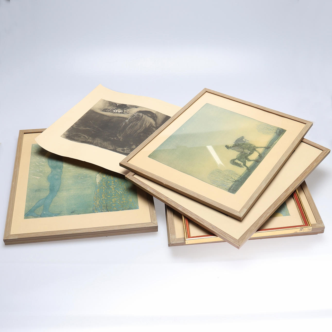 JOHN BAUER. 10 tryk, 9 indrammet, et løst blad.