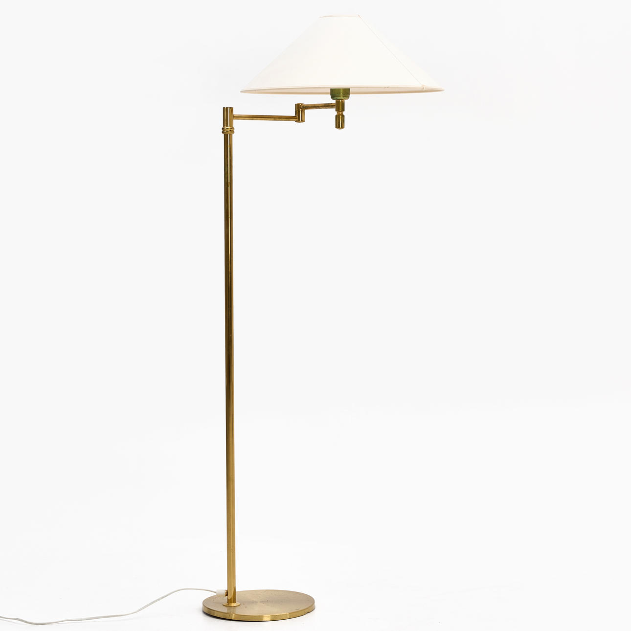 GULVLAMPE, messing, Blond Belysning AB, Värnamo, mærket.