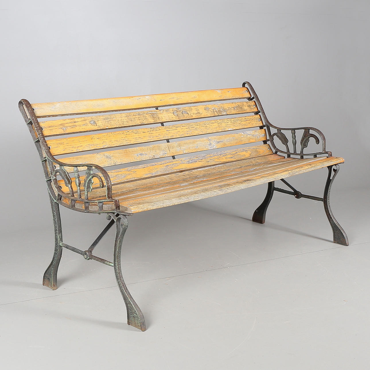 PARKSOFFA, trä/järn, 1900-tal.