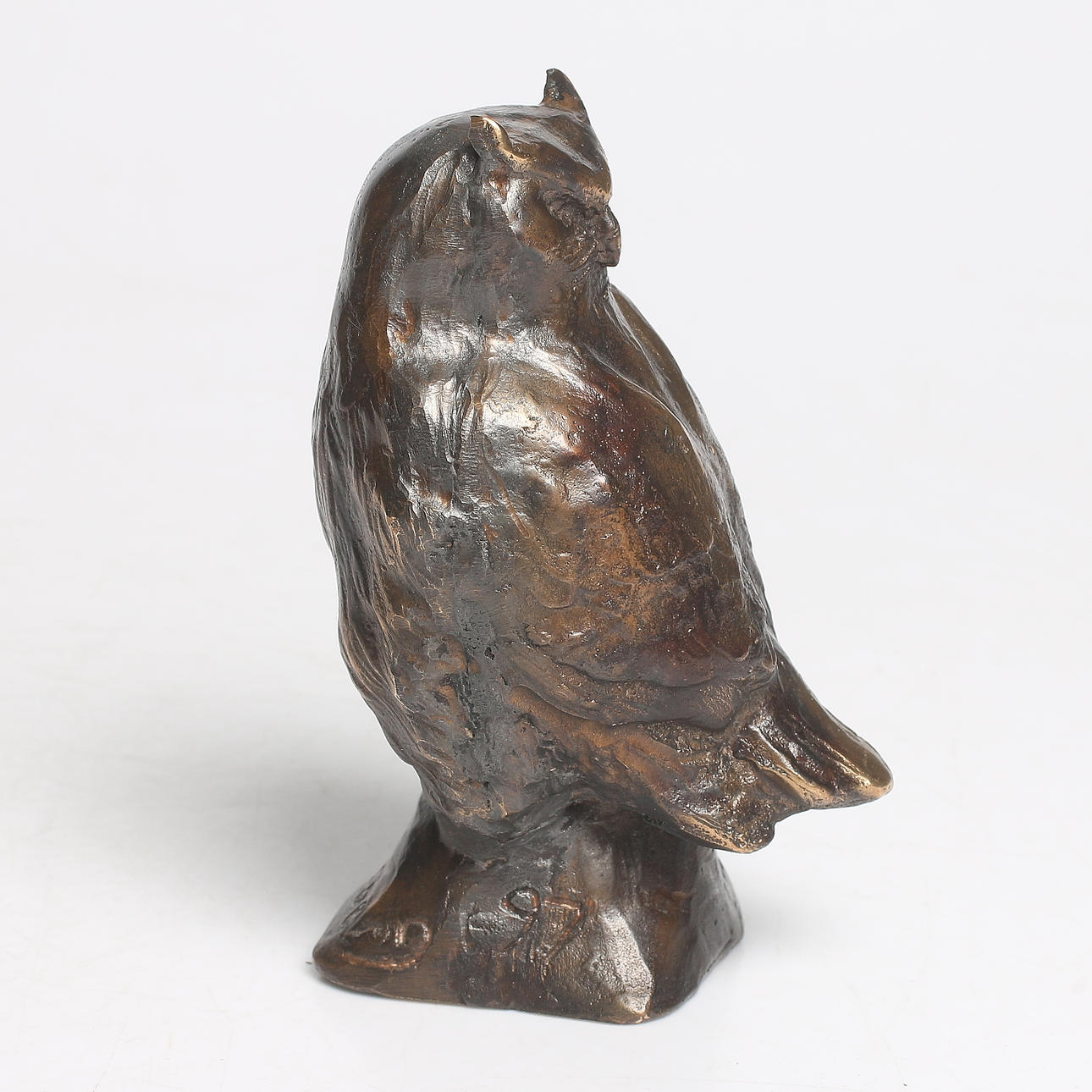 TORBJÖRN FORSBERG. Berguv, skulptur, brons, signerad.