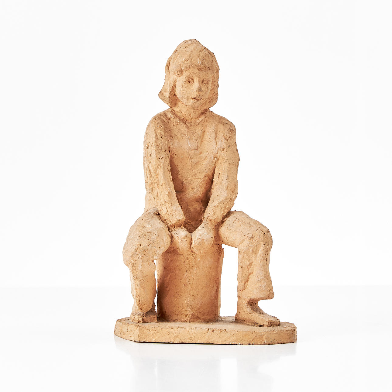 WIVE LARSSON (1925-2007). Seated boy, signed, terracotta, numbered 2/12.