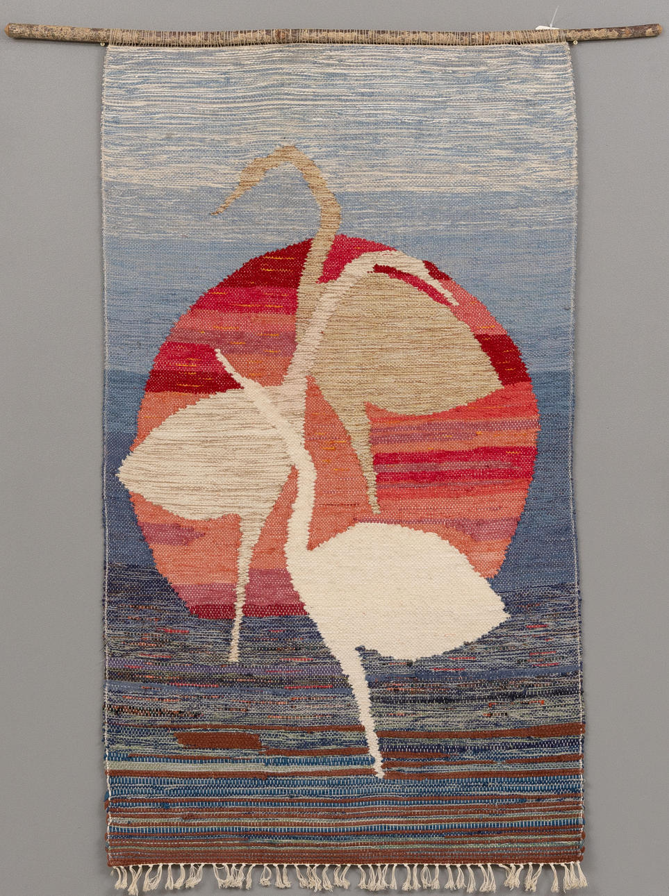 BONAD, bird motif, picture fabric, unsigned.