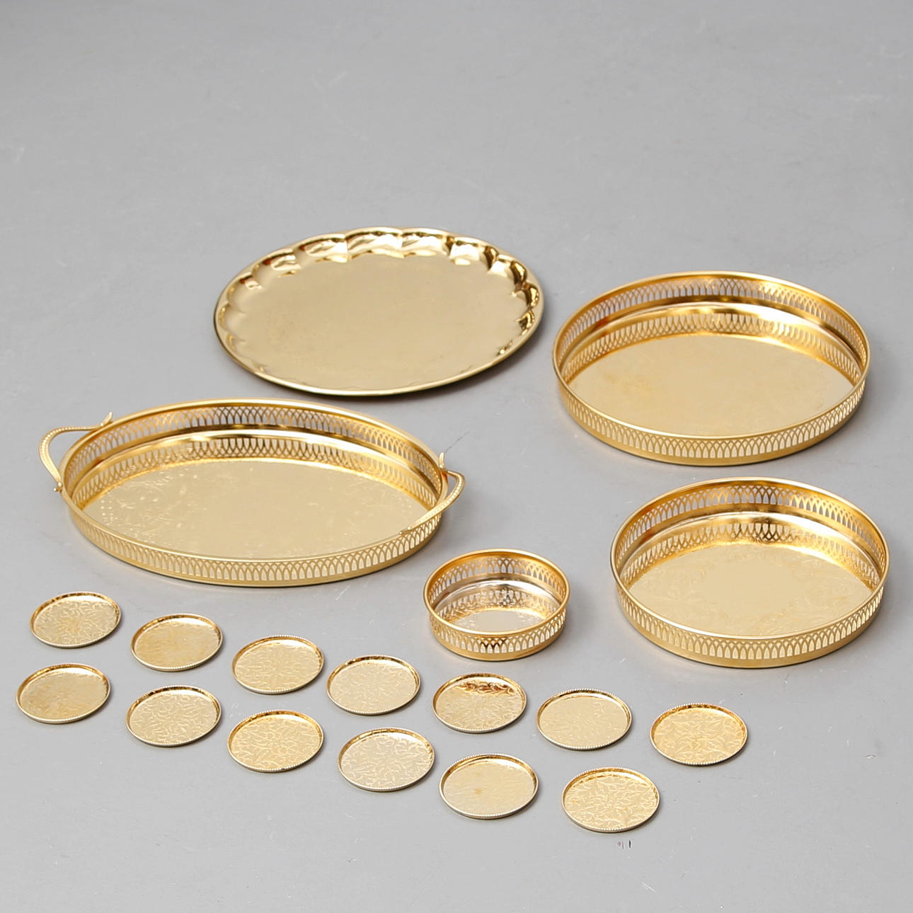 PARTI BRICKOR och COASTERS, 18 delar Scandia Guld.