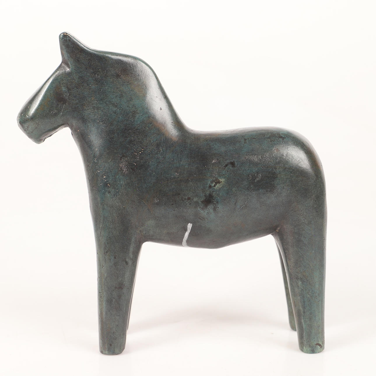 Sculpture, dalahäst, bronze, signed.