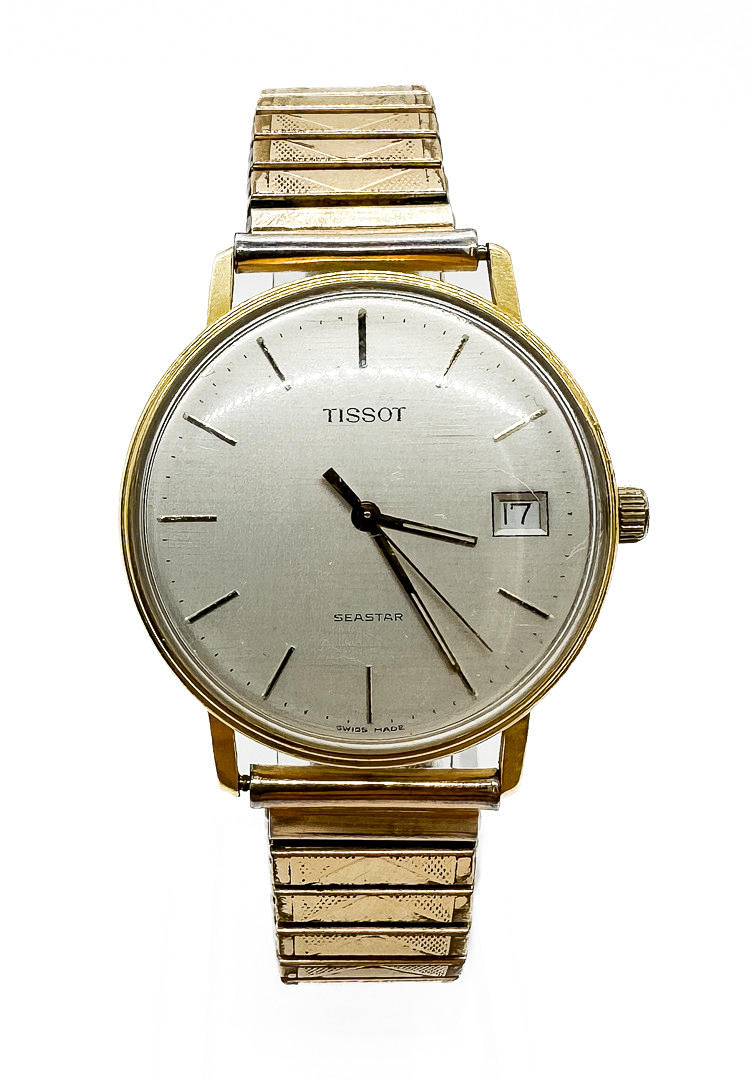 ARMBÅNDSUR, Tissot Seastar, 18k guld, quartz.