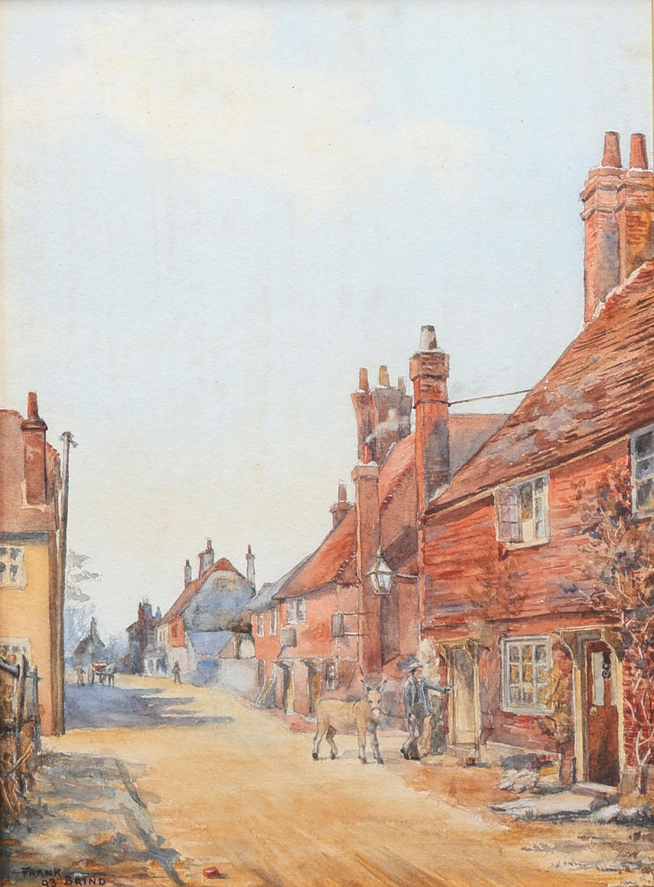 FRANK BRIND. Watercolour, “Winchelsea”, signed, dated -93.