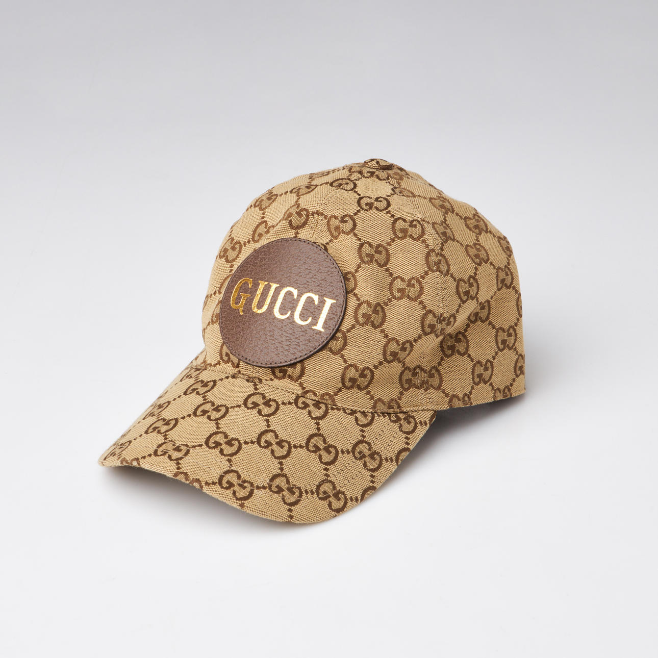 GUCCI, cap, mongram patterned canvas, size. S, with dustbag and label.