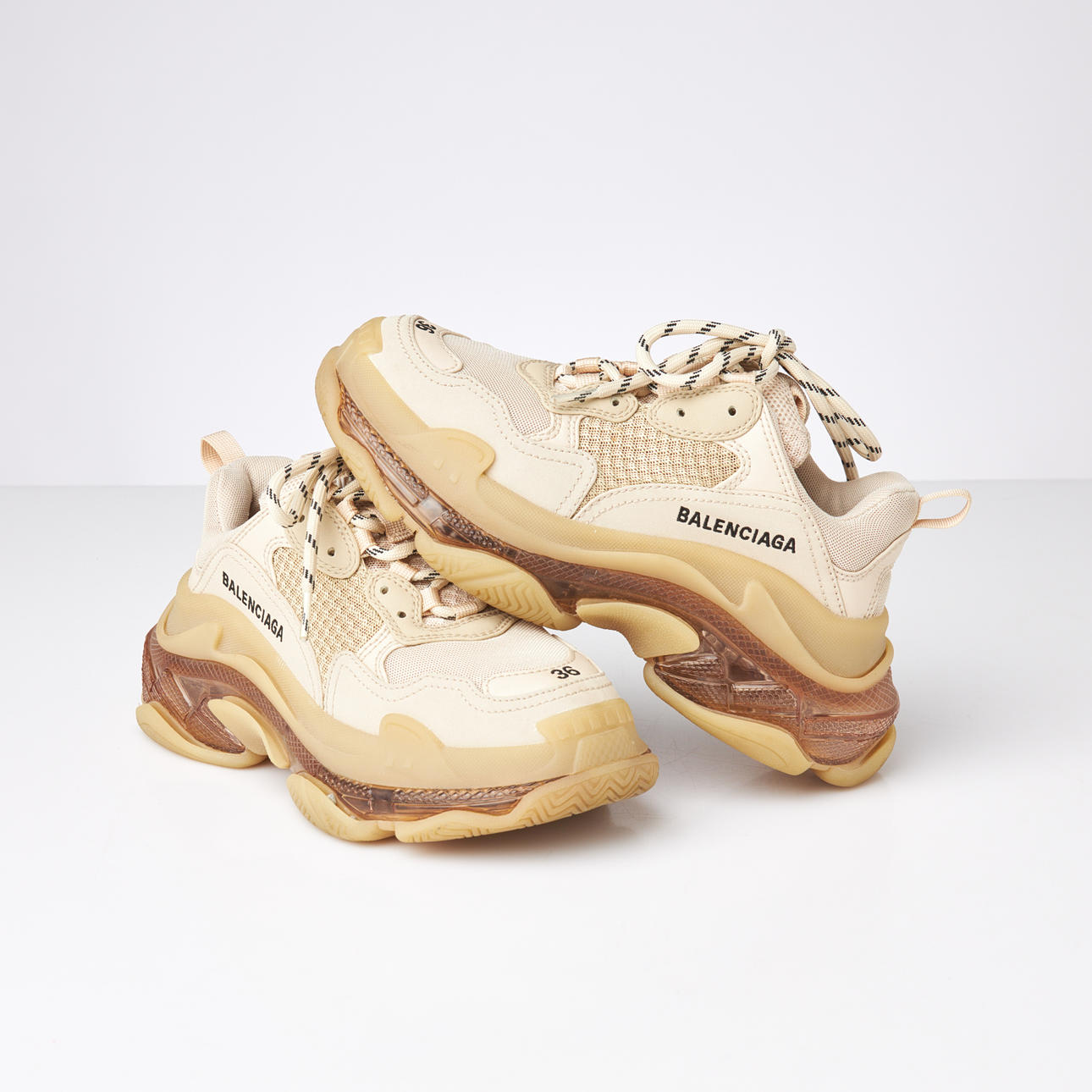 BALENCIAGA, „Triple S Clear Sole“, Sneaker, Größe 36.