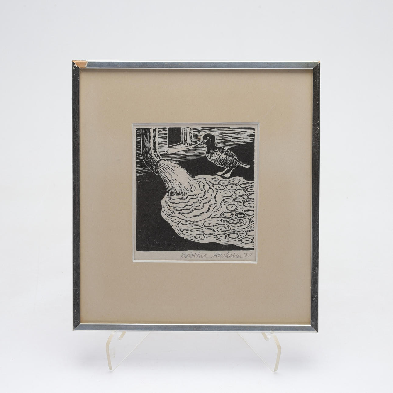 KRISTINA ANSHELM. lithograph, signed and dated -78.