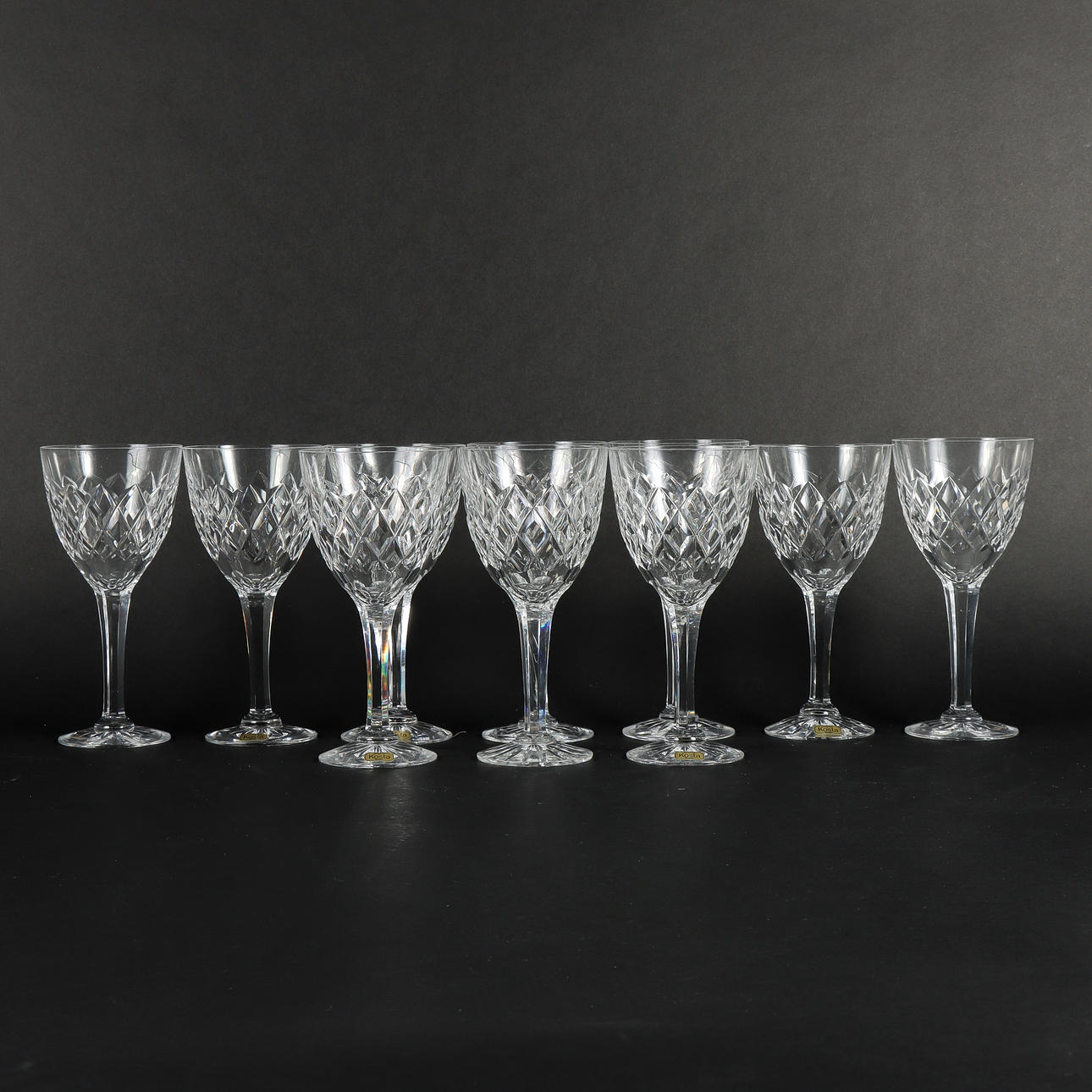 FRITZ KALLENBERG. 10 Vinglas, "Bror" Kosta.