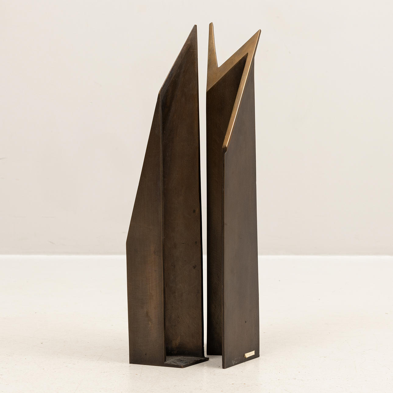 FRANK RIGGS ( 1927-). Sculpture, bronze, “Cathedral”, numbered and ...