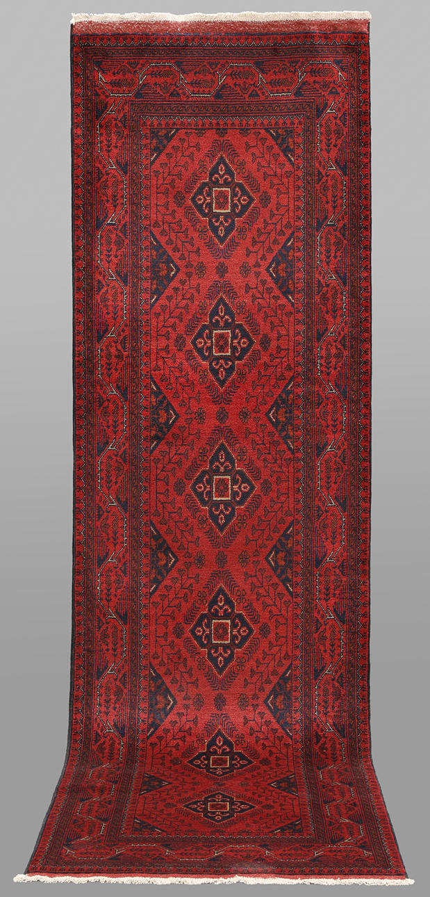 ORIENT CARPET. Afghan Fine Gallery model, 296 x 84 cm.