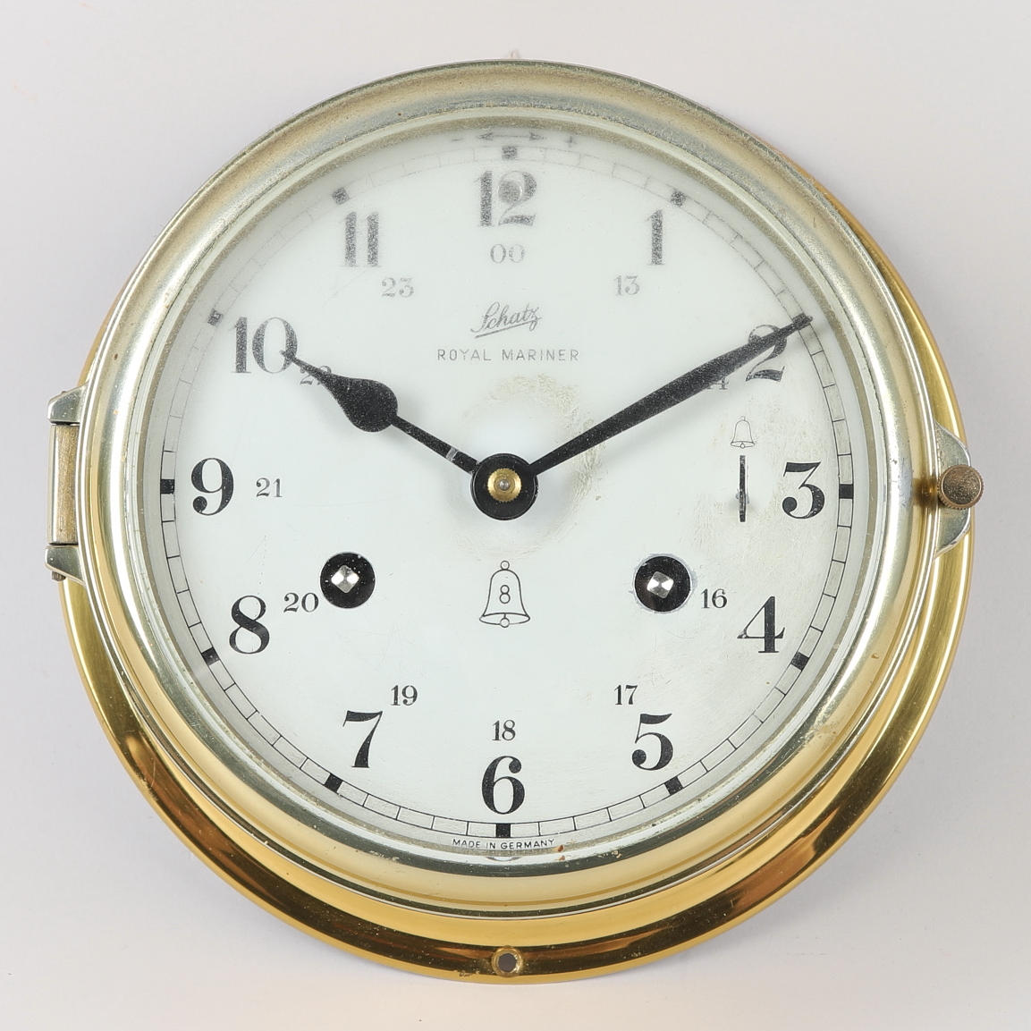 Royal Mariner Schatz skibsur, messing, 1900-tallet.