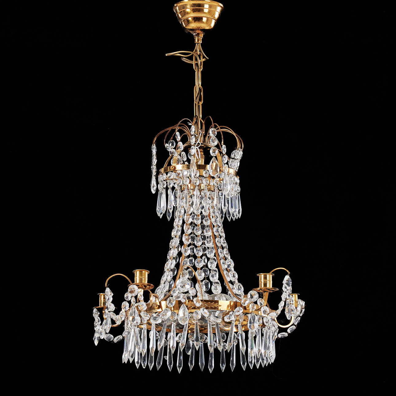 A mid-20th century Rococo chandelier.