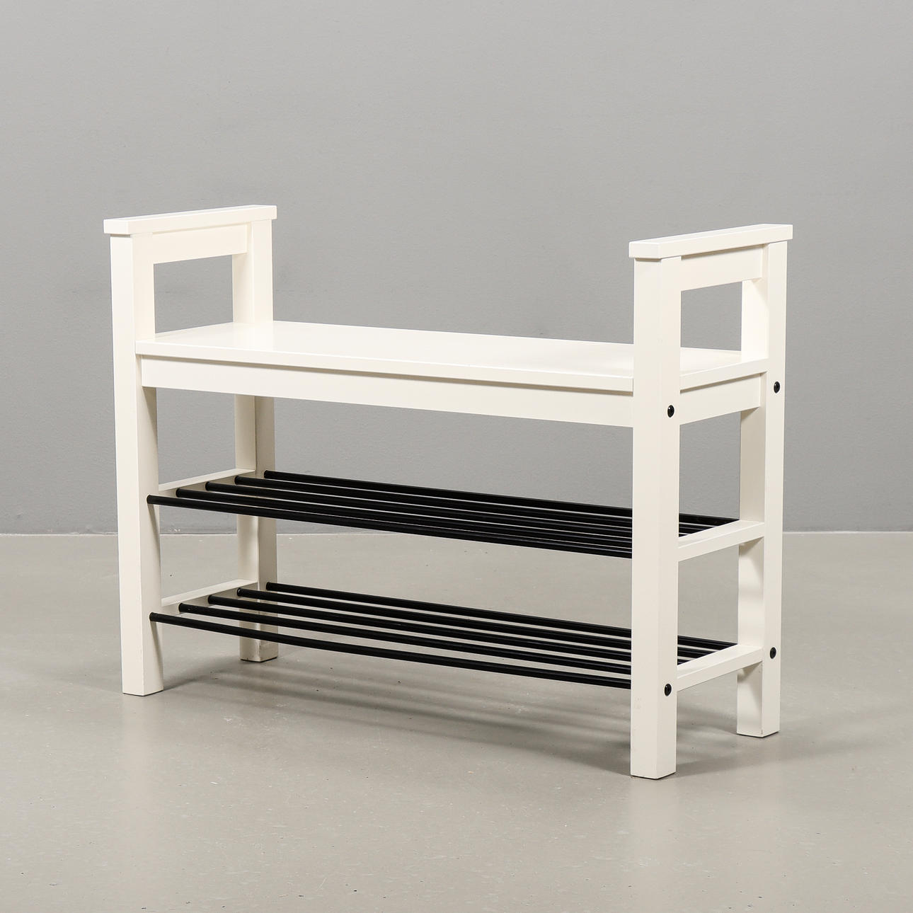 BENCH With shoe shelf “Hemnes” Ikea, 2000s.
