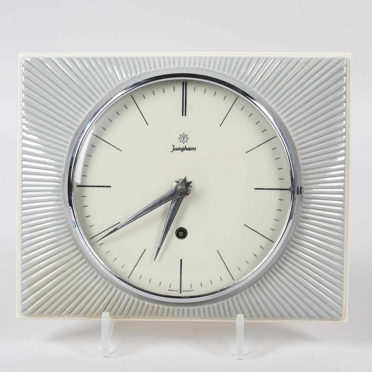 Reloj de pared, porcelana, Junghans.