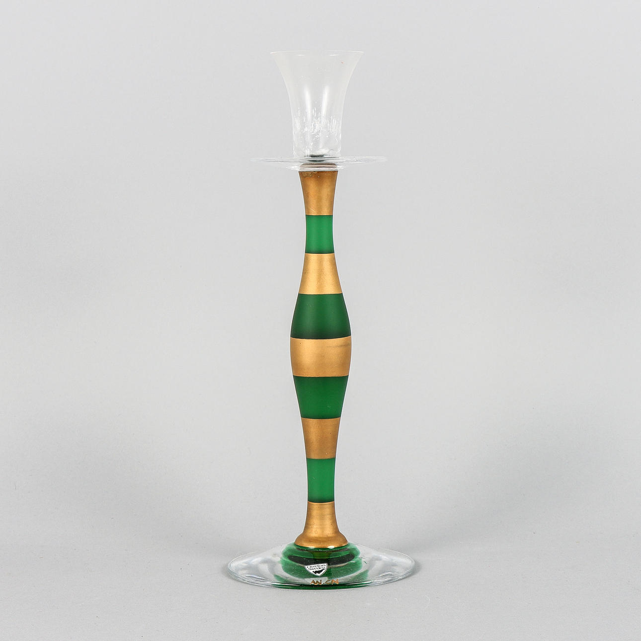 ANNE NILSSON. Candlestick, “Celeste” Orrefors.