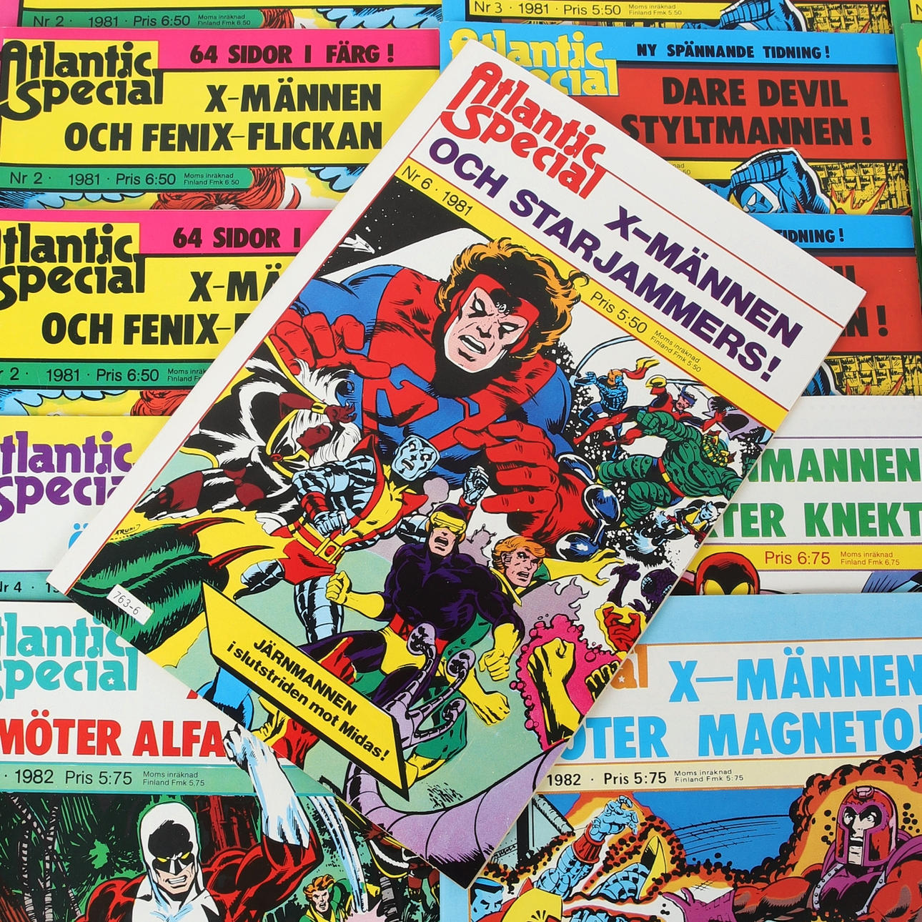 23 comic books, Atlantic Special, Marvel, 1981-1982.